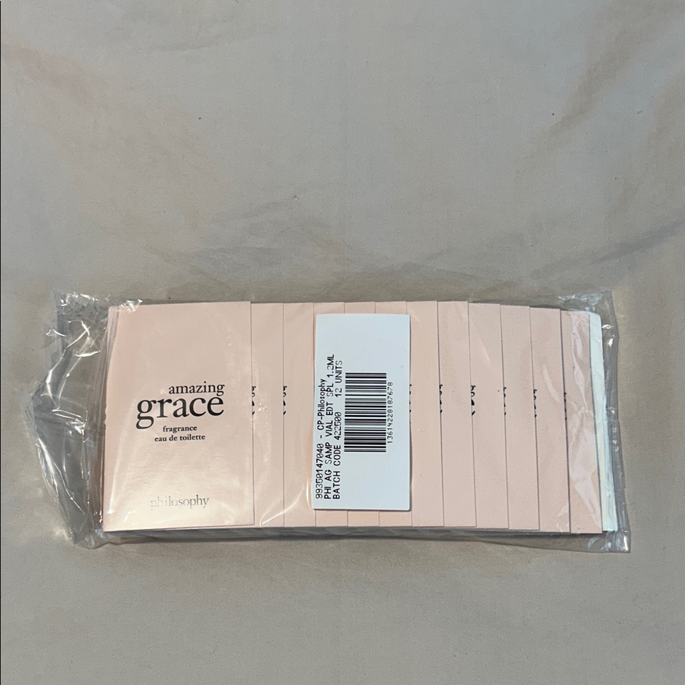 12 Units of Philosophy Amazing Grace Fragrance 1.2 ML Vial Sample Packs NWT
